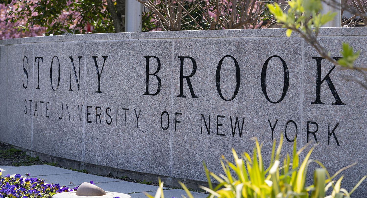 Stony Brook University sign