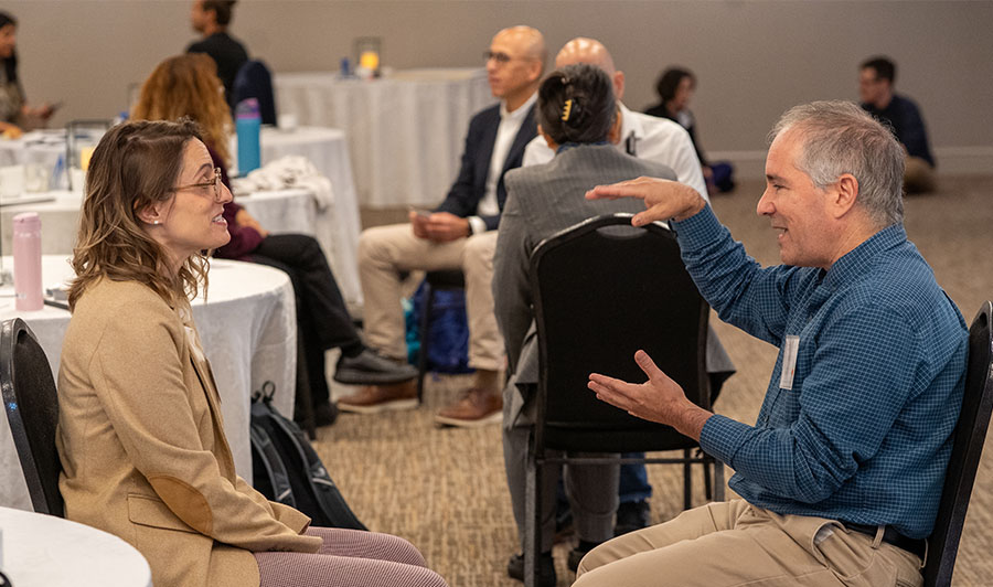 participants doing improv activity