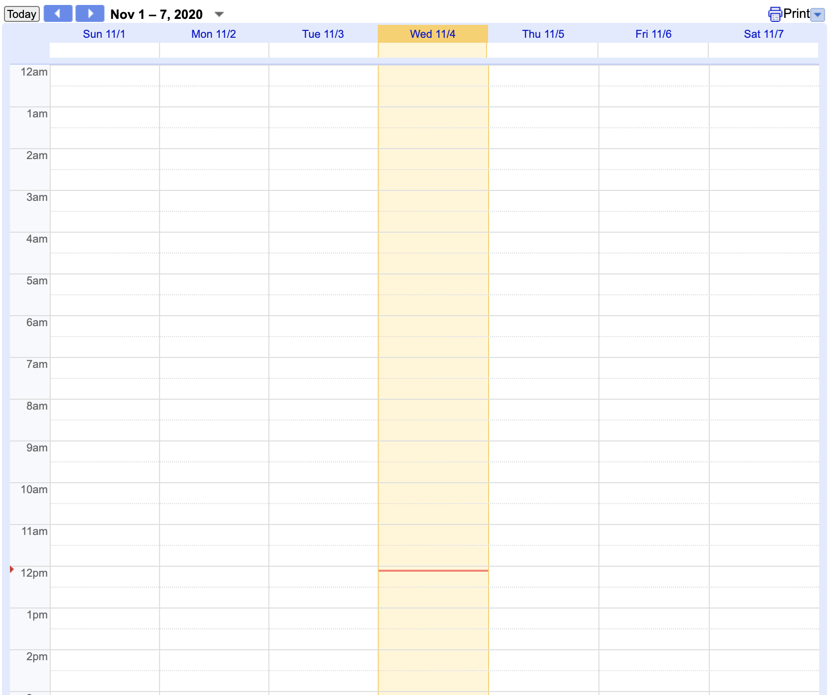 google calendar component example