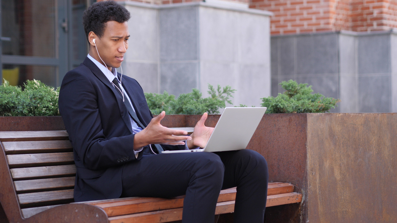 Man at computer