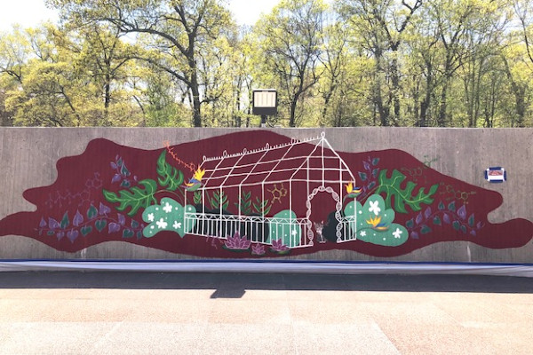 Artisitic Greenhouse mural