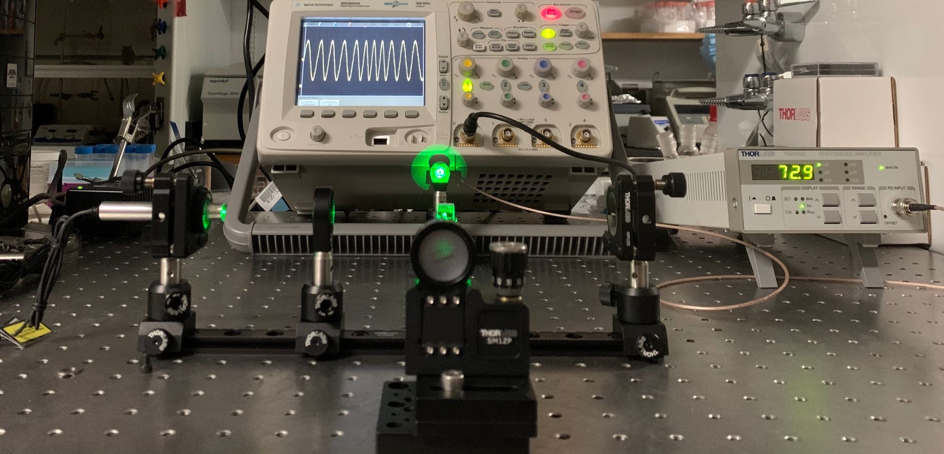 development of an optical decoder for a translation stage