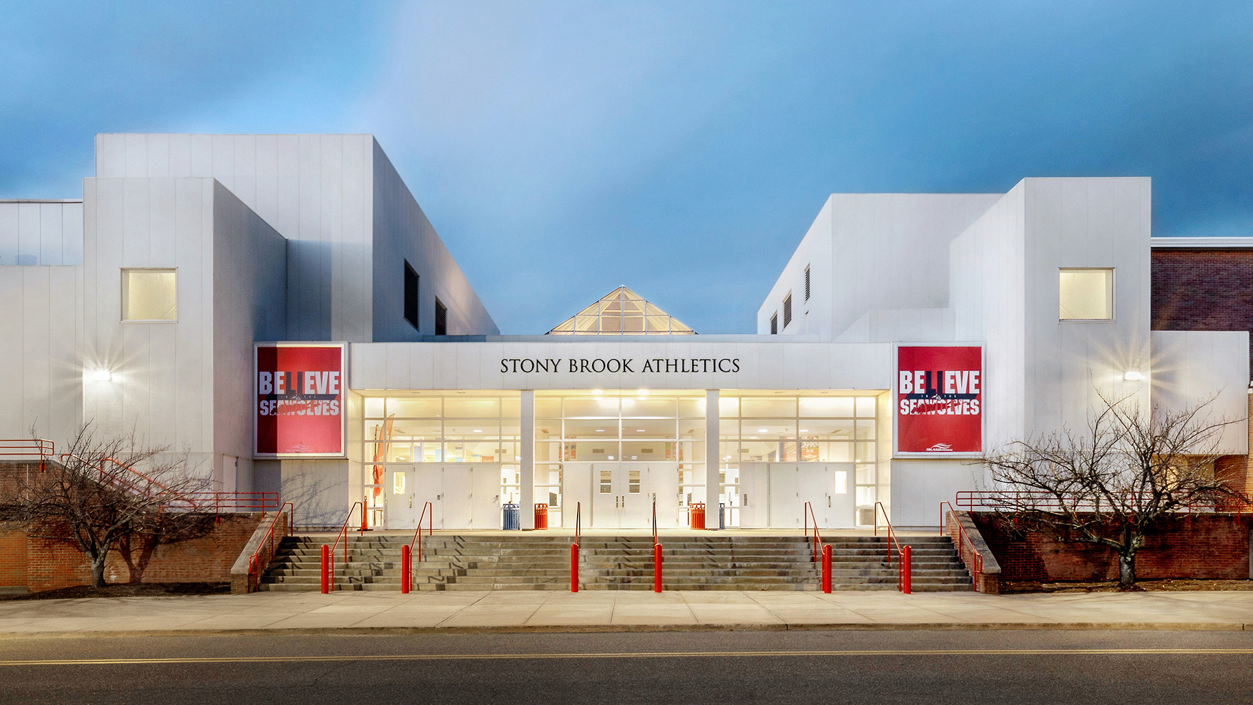 Stony Brook Athletics Building outside view