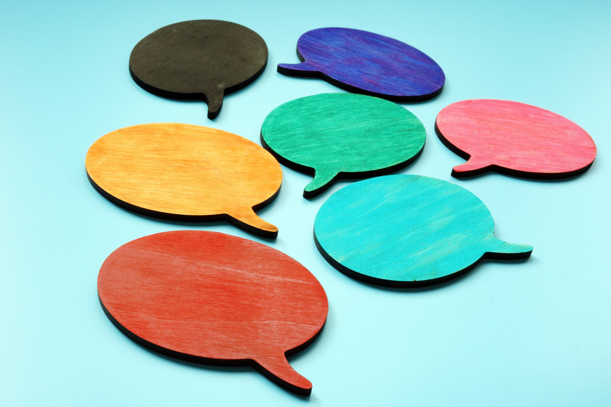 colorful speech bubbles