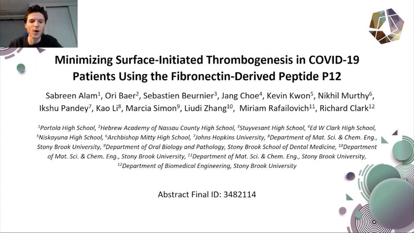 Minimizing Surface-Initiated Thrombogenesis in COVID-19 Patients Using the Fibronectin-Derived Peptide P12