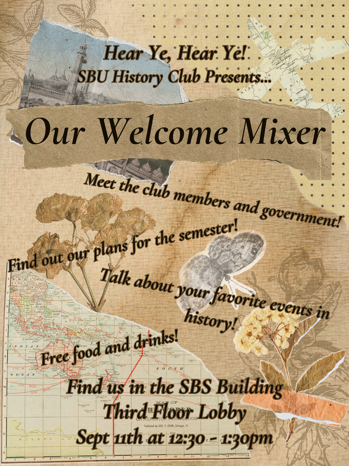 history club mixer poster