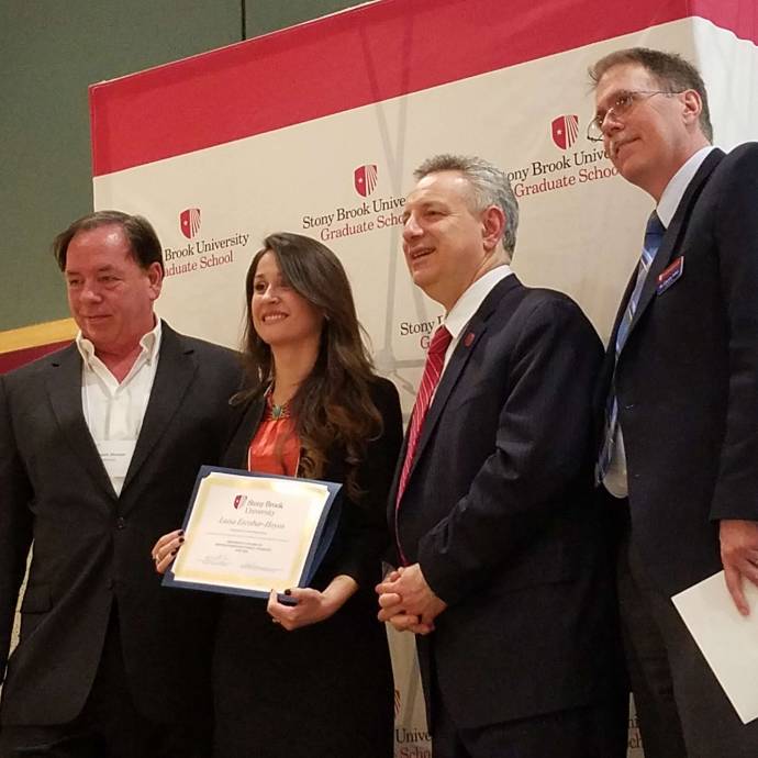 Luisa Ecobar-Hoyos, Luisa Escobar-Hoyos received the President's Award tp Distinguished Doctoral Students.