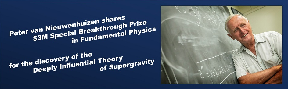 Breakthrough Prize for Dr. van Nieuwenhuizen