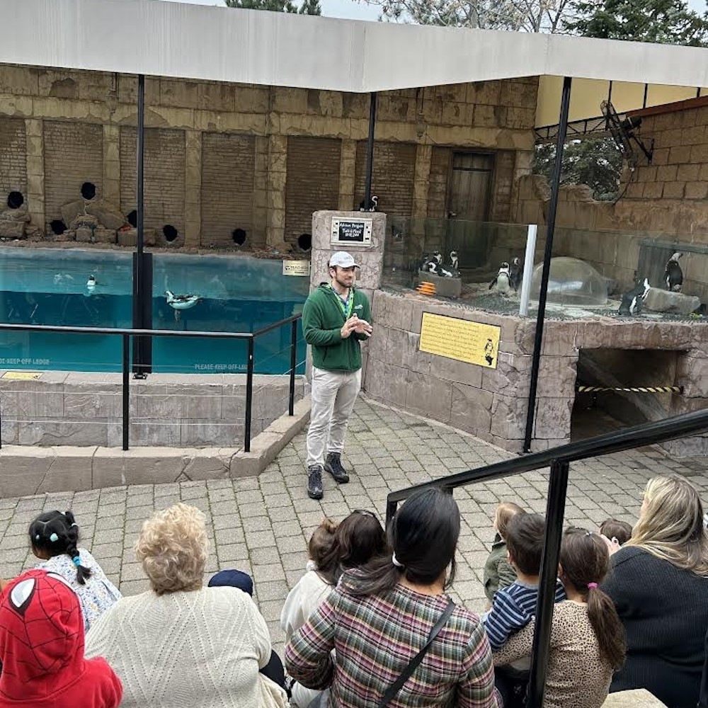 Steven Silverman at the Long Island Aquarium