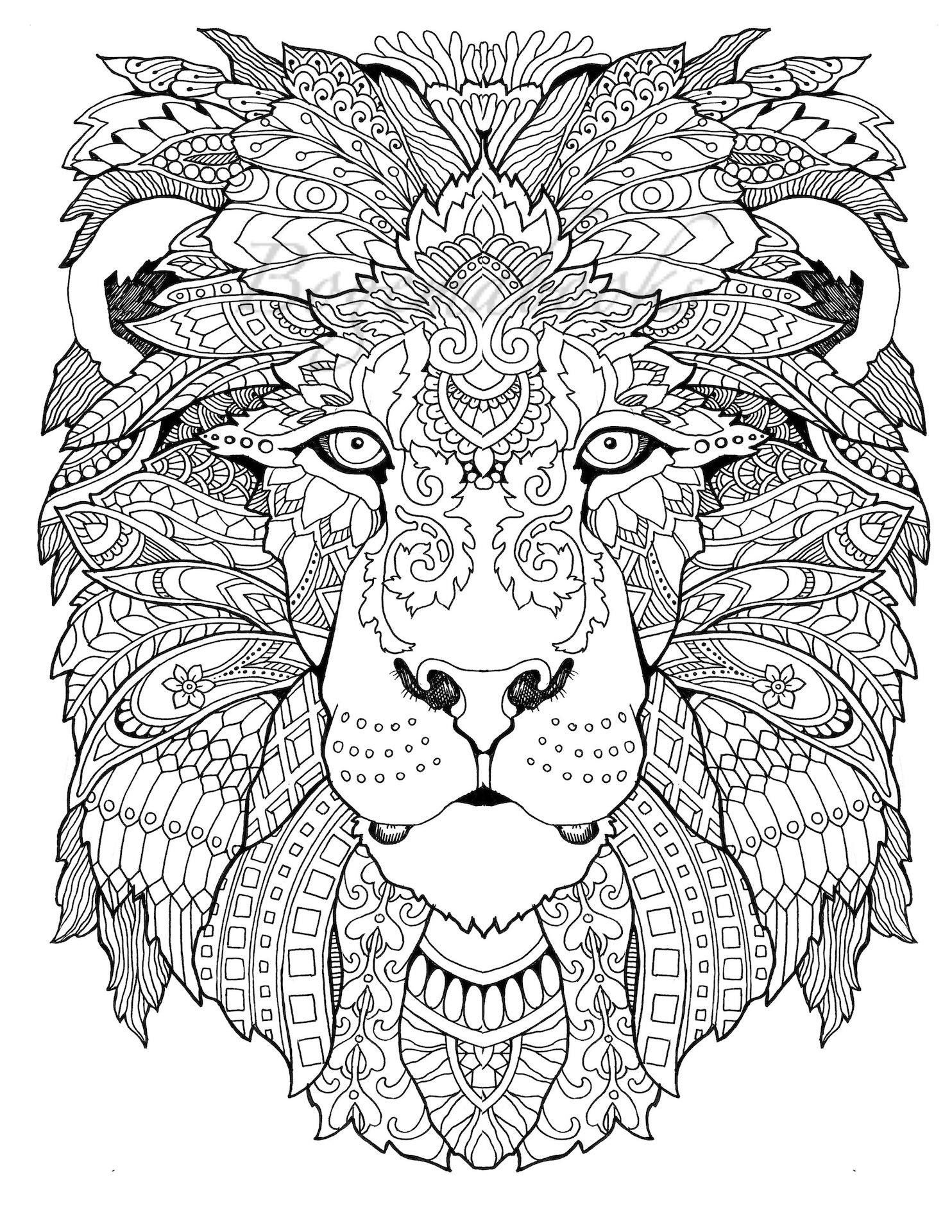 Coloring Sheet Lion