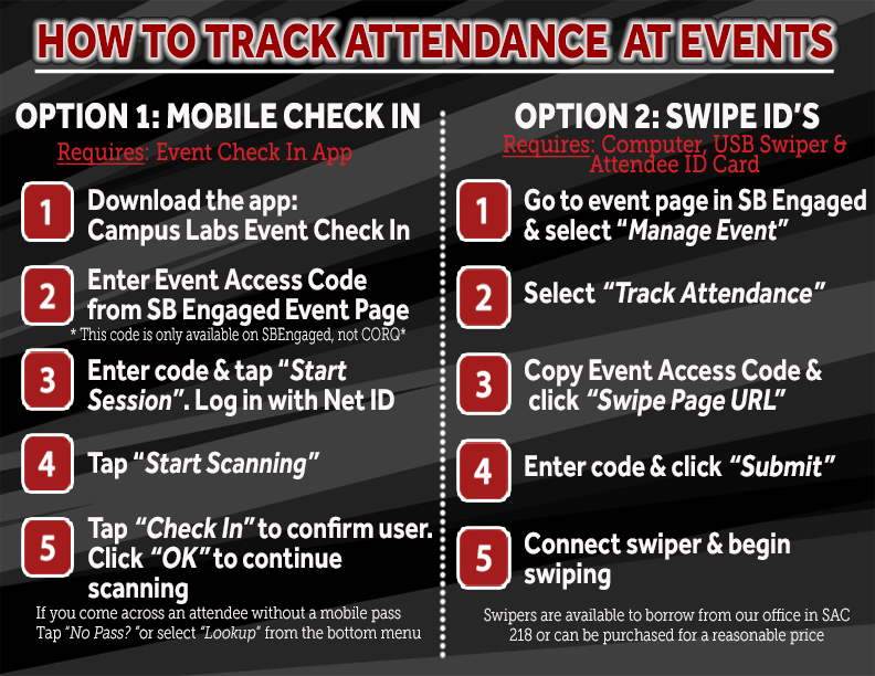 Tracking Attendance